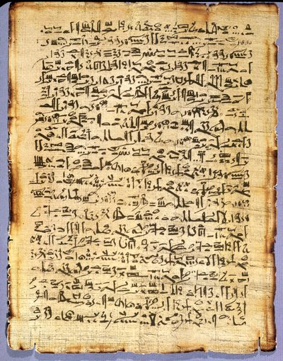 Copie Fac-similé du Papyrus Médical Edwin Smith, original datant de c.1600-1500 av. J.-C. - Egyptian